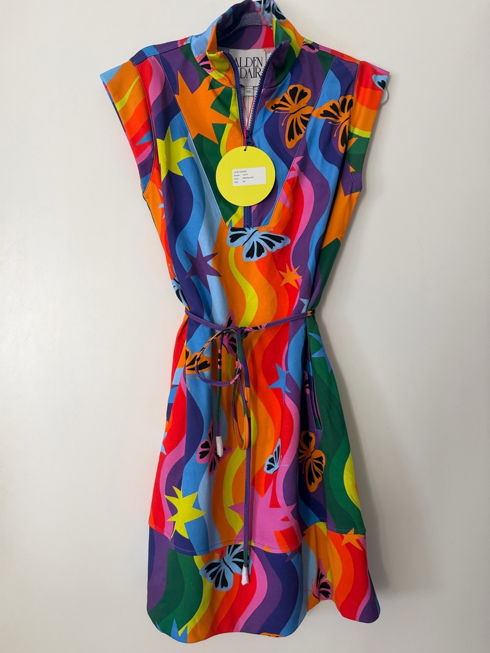 Alden Adair Leigh Dreamland Rainbow Butterfly Dress NWT